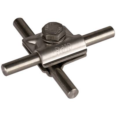 Metallschraubenschlüssel mit vier Armen und einer zentralen Sechskantmutter, für Wartungs- oder Reparaturarbeiten geeignet.