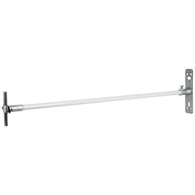 Metallstange mit Montagehalterungen an beiden Enden, geeignet für Bau- oder Montagearbeiten.