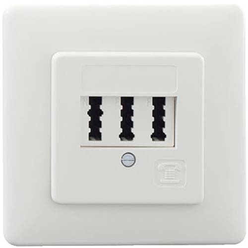 Rutenbeck TAE 2x6/6NFF Up rw Telefondose Unterputz Weiß