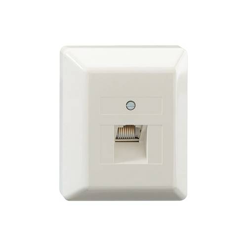 Rutenbeck Netzwerkdose Aufputz 1 Port Weiß