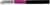 Ein Kabel mit einem pinken Bereich und einem schwarzen, isolierten Abschnitt. Links sind Abschirmung und innerer Draht sichtbar.