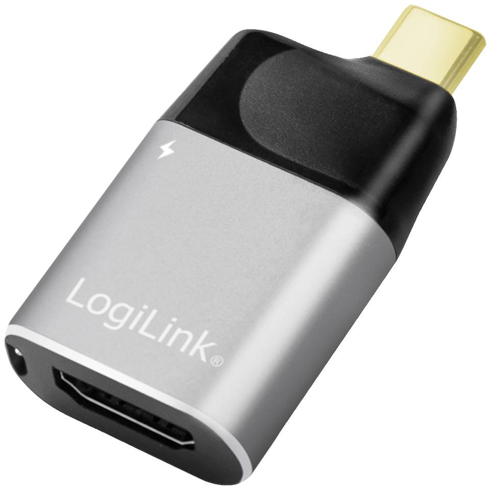 LOGILINK USB 3.2 Gen2 Grafikadapter, USB-C - HDMI/USB-C Anschluss 1: USB-C Stecker, Anschluss 2: HDM