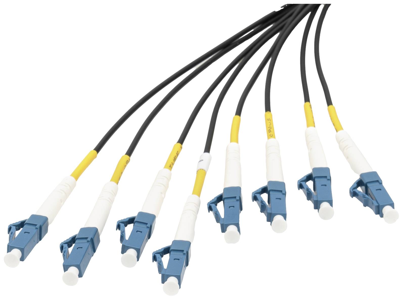 DIGITUS Breakout cable 8 Fiber SM G.657.A1 LC/UPC-LC/UPC universal Color black 150m