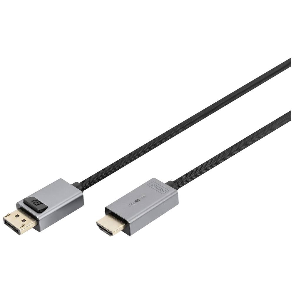 Digitus HDMI Aansluitkabel HDMI-A stekker 1 m Zwart DB-340202-010-S Vergulde steekcontacten HDMI-kab