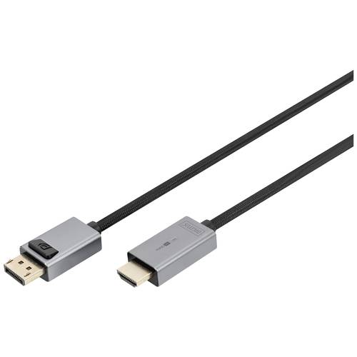 Thumbnail - Digitus DisplayPort / HDMI Anschlusskabel DisplayPort Stecker, HDMI-A Stecker 3 m Schwarz DB-340202-030-S 4K UHD, dreifa...