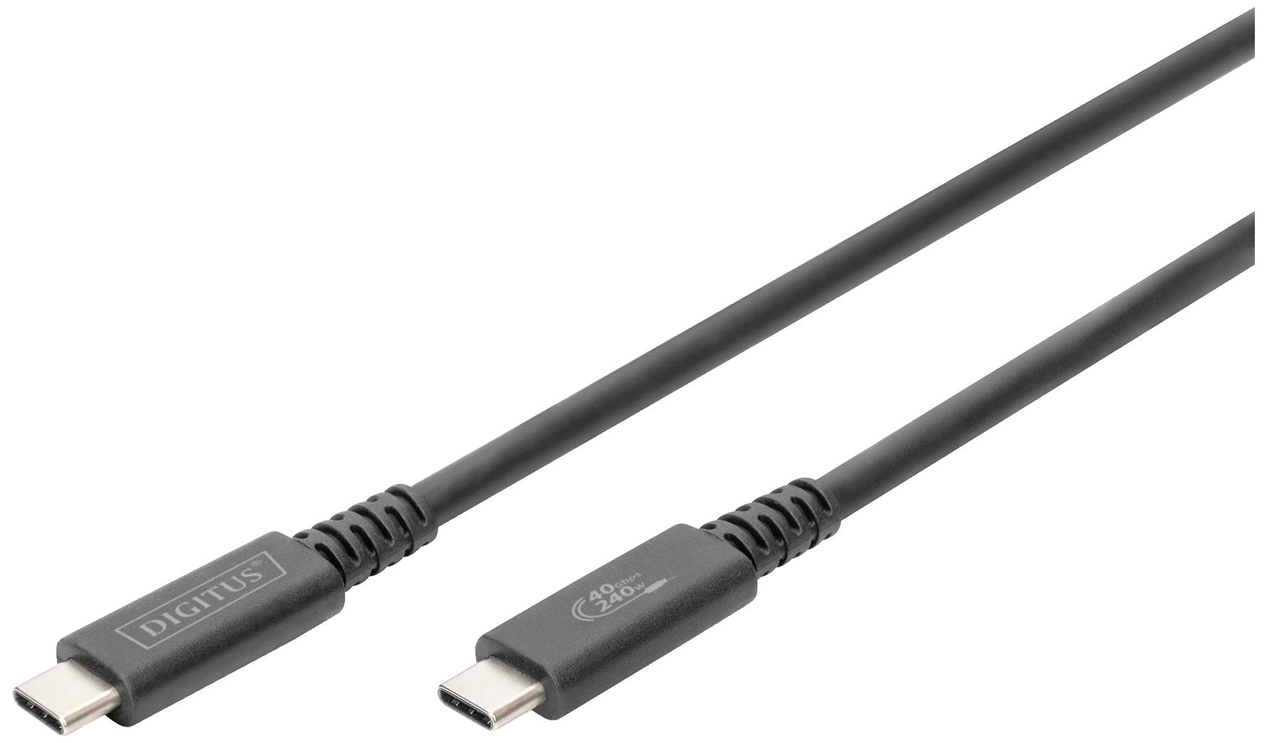 DIGITUS USB 4.0 connection cable Type - C to Type - C max. resolution 8K/30Hz PD 3.0 40Gbits/s 8m