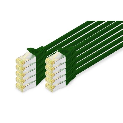 Thumbnail - Digitus DK-1644-A-010-G-10 RJ45 Netzwerkkabel, Patchkabel CAT 6a S/FTP 1.00 m Grün 1 St.