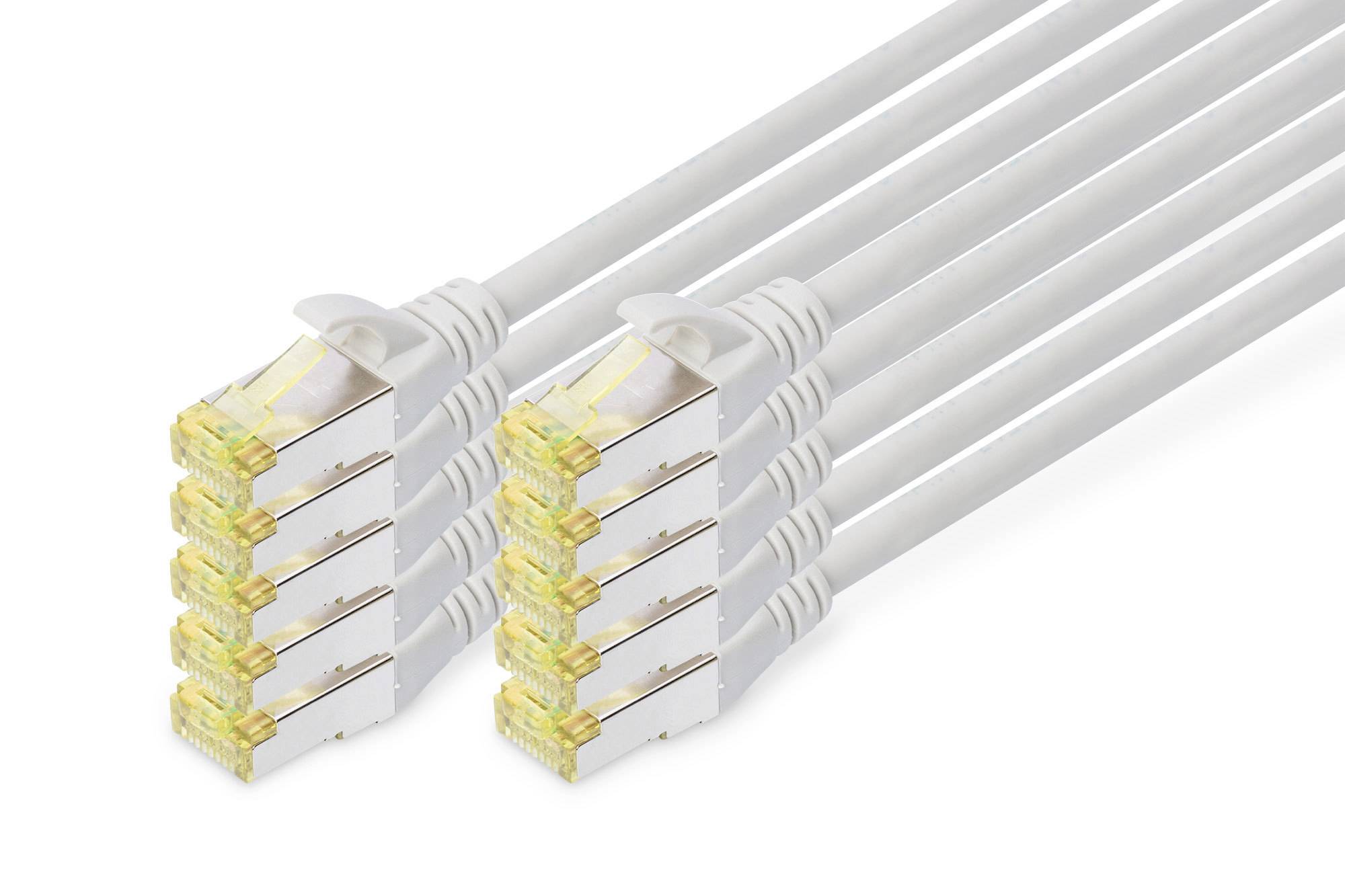 Digitus CAT 6A S/FTP patch cable. 10 pieces