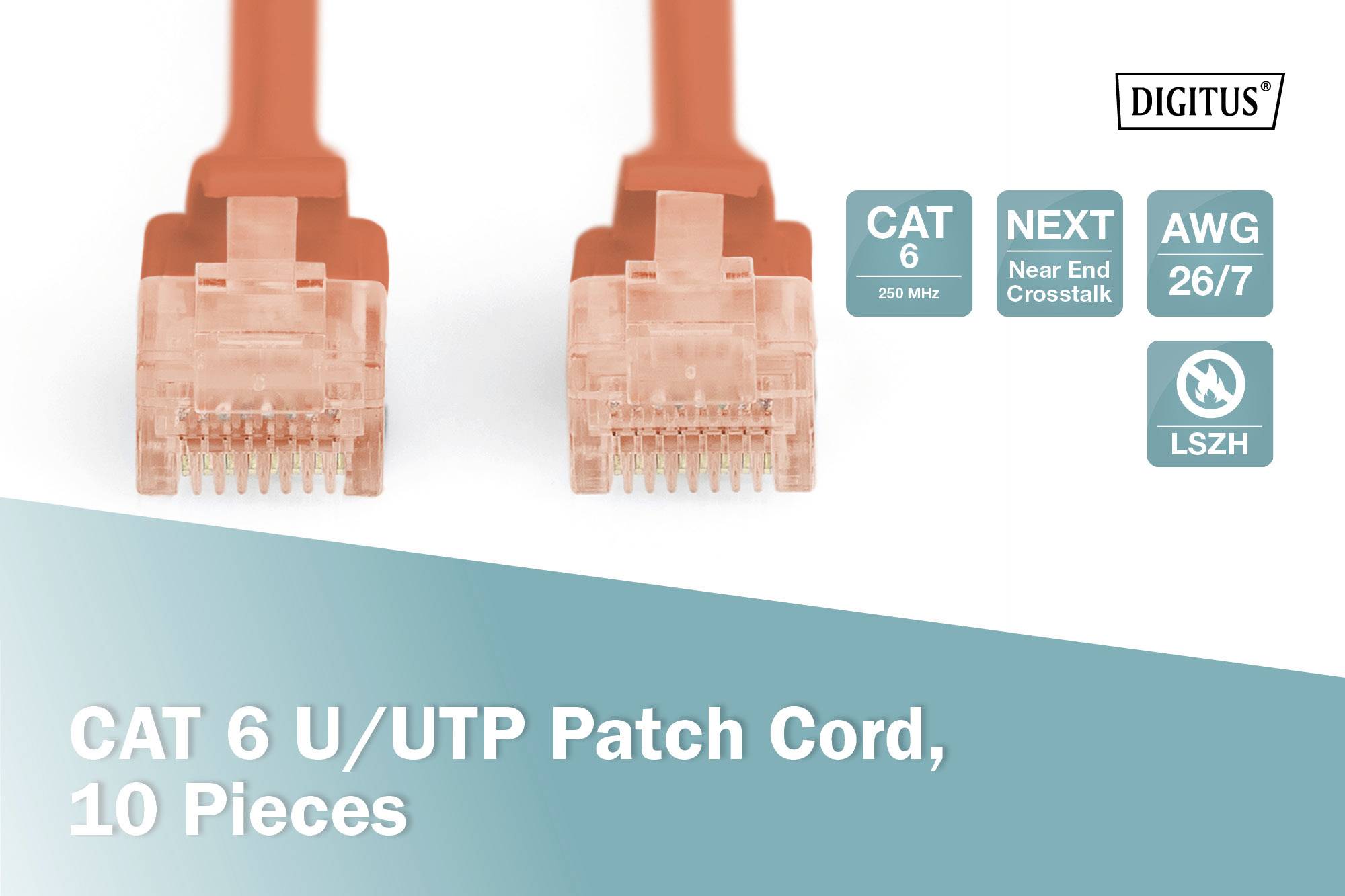 CAT 6 U/UTP Patchkabel - LSZH, 10 Stück-4