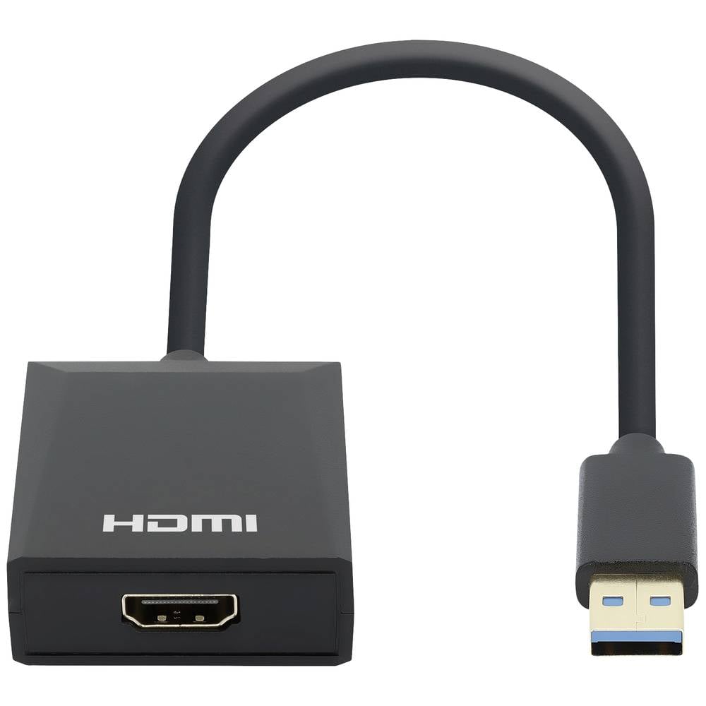 Manhattan USB 3.2 Gen 1 (USB 3.0) Adapter [1x USB 3.2 Gen 1 stekker A (USB 3.0) 1x HDMI-bus] 153690