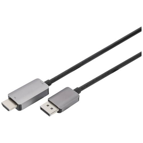 Digitus DisplayPort Adapterkabel DisplayPort Stecker, HDMI-A Stecker 1.8 m Schwarz DB-340305-018-S 8K UHD, dreifach gesc...