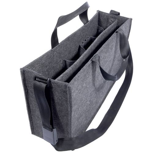 Thumbnail - Sigel Schultertasche BA411 Desk Sharing Bag L Synthetischer Filz Dunkelgrau 50 cm x 28 cm