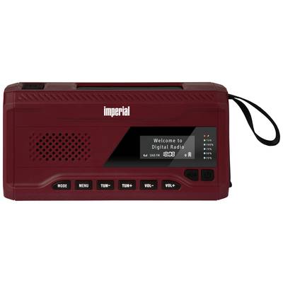 Imperial DABMAN OR 2 Outdoorradio DAB+, UKW DAB+, UKW, Bluetooth®, USB  Akku-Ladefunktion, Handkurbel, Solarpanel, Tasch