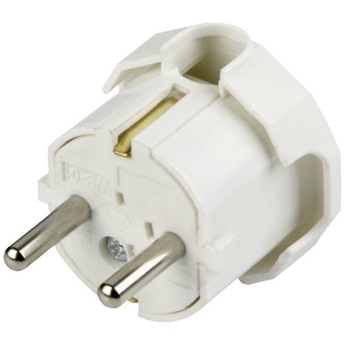 REV 0512040777 Schutzkontakt-Winkelstecker Kunststoff 250 V Weiß IP20