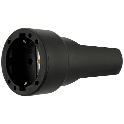 REV 0512150555 Schutzkontaktkupplung Gummi 250 V Schwarz IP20