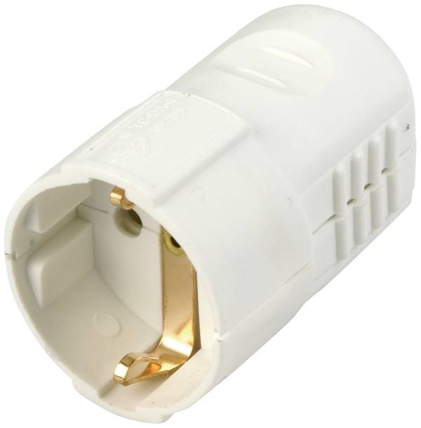 REV 0512110777 Schutzkontaktkupplung Kunststoff  250 V Weiß IP20