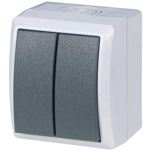 REV Komplett Serienschalter AquaForm Hellgrau 0511571777 1 St.