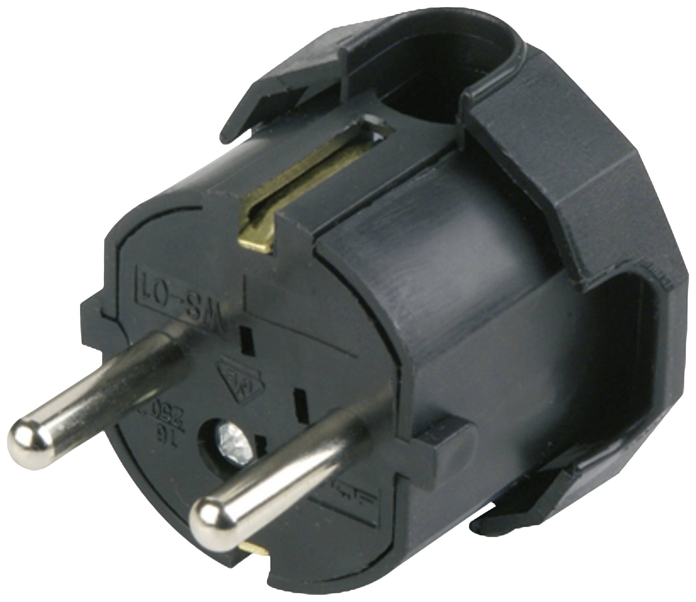 REV RITTER REV 0512045777 Schutzkontakt-Winkelstecker Kunststoff 250 V Schwarz IP20