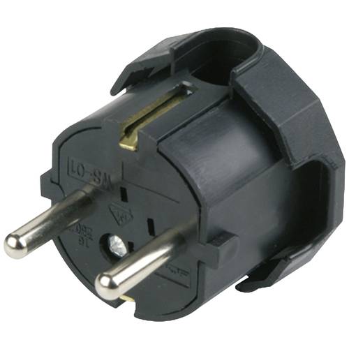REV 0512045777 Schutzkontakt-Winkelstecker Kunststoff 250 V Schwarz IP20