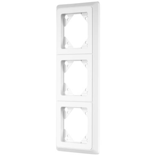REV 3fach Abdeckung Rahmen PrimaLuxe Weiß 0511702992 1 St.