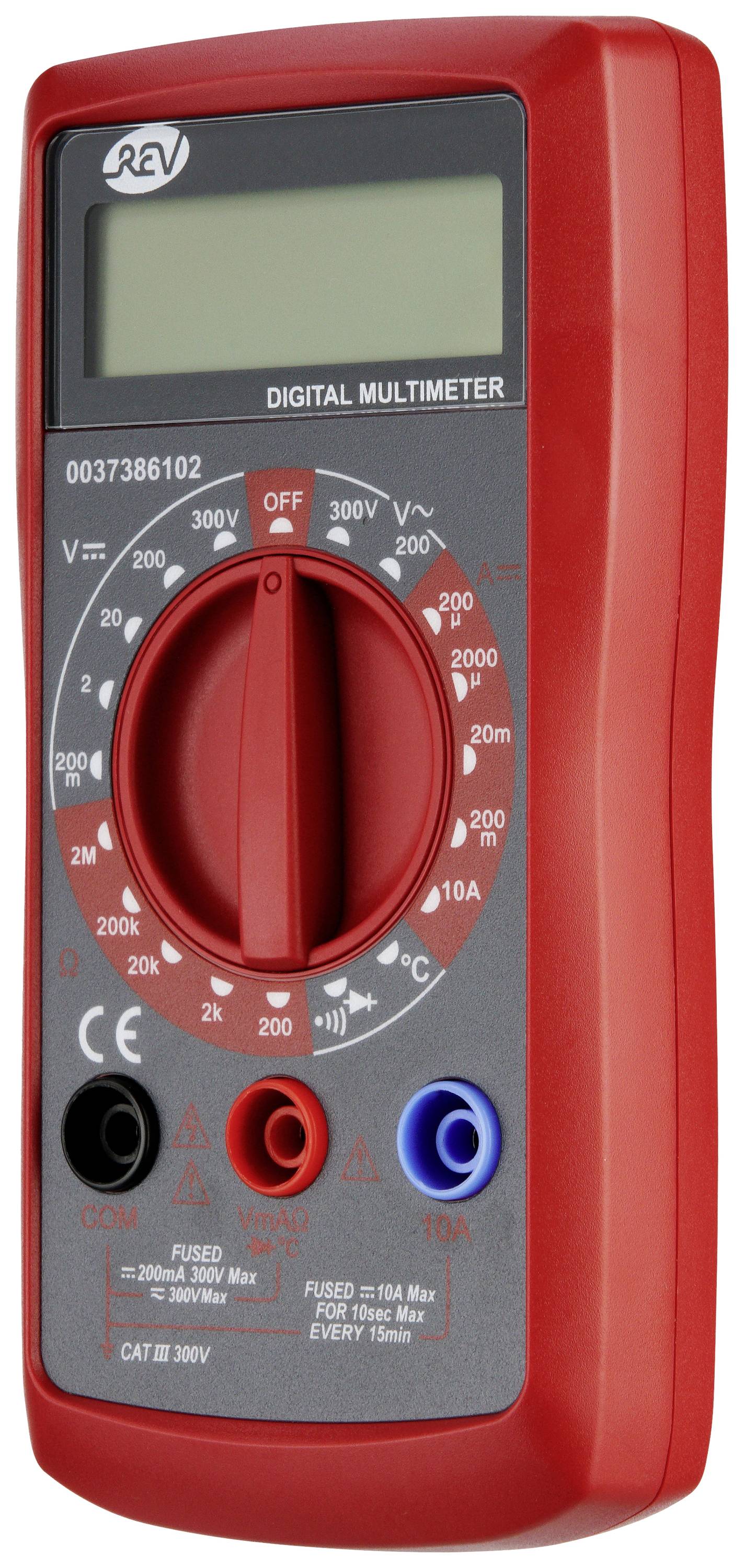 REV RITTER REV Vielfachmessgerät Temp.sw/rt Hand-Multimeter digital CAT III