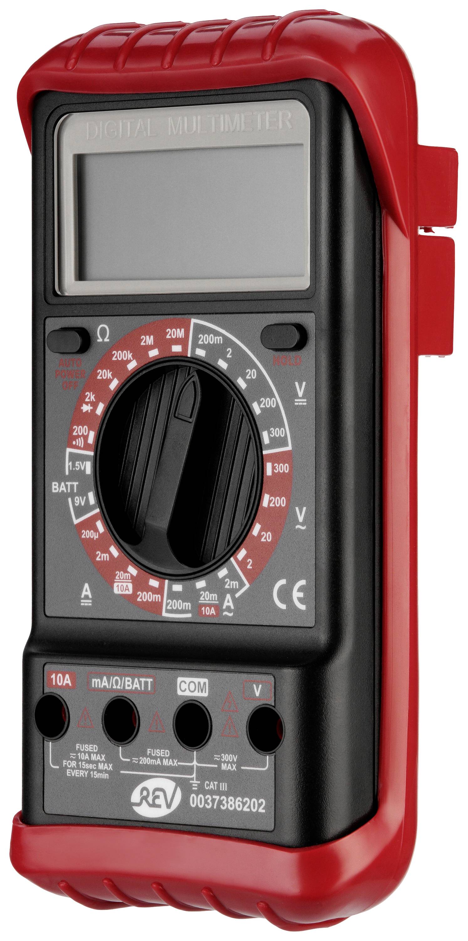 REV RITTER REV Vielfachmessgerät Profi sw/rt Hand-Multimeter digital CAT III