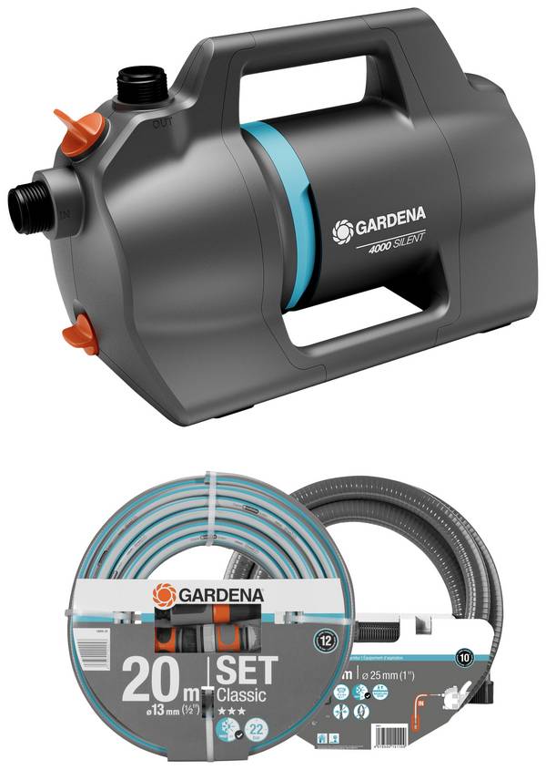 GARDENA 4100 Silent Gartenpumpen-Set  4100 l/h 36 m