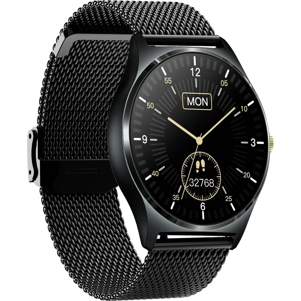 XCOAST QIN XC Pro Smartwatch 45 mm Zwart