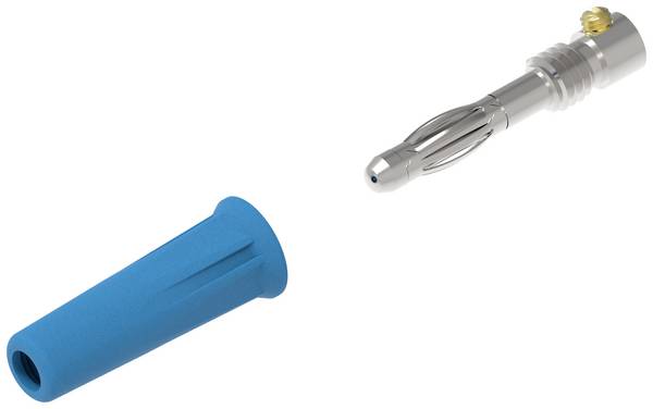 Electro PJP 1060-C-CD1-BL Büschelstecker Stecker, gerade Stift-Ø: 4 mm Blue 1 St. Piece
