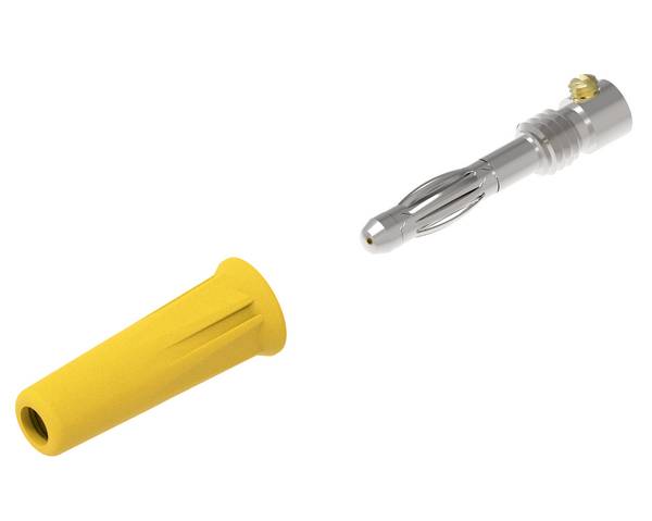Electro PJP 1060-C-CD1-J Büschelstecker Stecker, gerade Stift-Ø: 4 mm Gelb 1 St. Piece