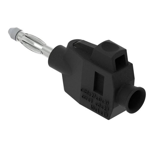 Electro PJP 1064-PRO-CD1-N Bananenstecker Stecker, gerade Stift-Ø: 4 mm Schwarz 1 St.