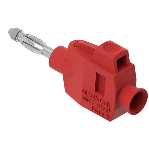 Electro PJP 1064-PRO-CD1-R Bananenstecker Stecker, gerade Stift-Ø: 4 mm Rot 1 St.