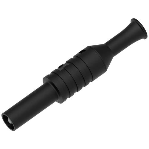 Electro PJP 1065-CD1-N Laborstecker Stift-Ø: 4 mm Schwarz 1 St.