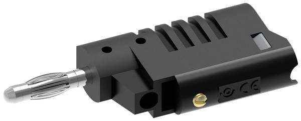 Electro PJP 1080-CD1-N Bananenstecker Stecker, gerade Stift-Ø: 4 mm Schwarz 1 St.