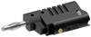 Electro PJP 1080-CD1-N Bananenstecker Stecker, gerade Stift-Ø: 4 mm Schwarz 1 St.