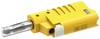 Electro PJP 1089-CD1-J Bananenstecker Stecker, gerade Stift-Ø: 4 mm Gelb 1 St.
