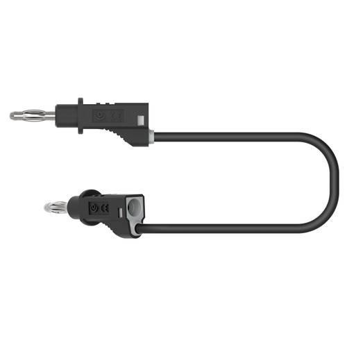 Electro PJP 2117-CD1-100N Messleitung Bananenstecker Bananenstecker 1.00 m Schwarz 1 St.