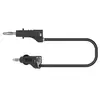 Electro PJP 2117-CD1-200N Messleitung Bananenstecker Bananenstecker 2.00 m Schwarz 1 St.