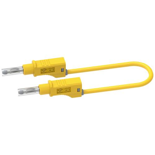 Thumbnail - Electro PJP 2217/600V-CD1-50J Messleitung Bananenstecker Bananenstecker 0.50 m Gelb 1 St.