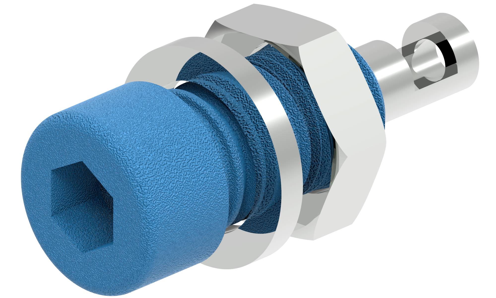 Electro PJP 224-M5-C-CD1-BL Laborbuchse Stift-Ø: 2 mm Blau 1 St.