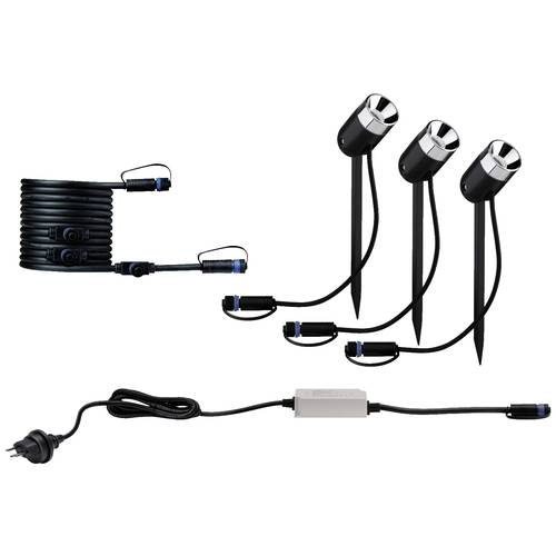 Thumbnail - Paulmann Outd. P&S color Spot Pike Set CH 94686 Beleuchtungssystem Plug & Shine LED-Gartenstrahler-Starter-Set LED 10.5 ...