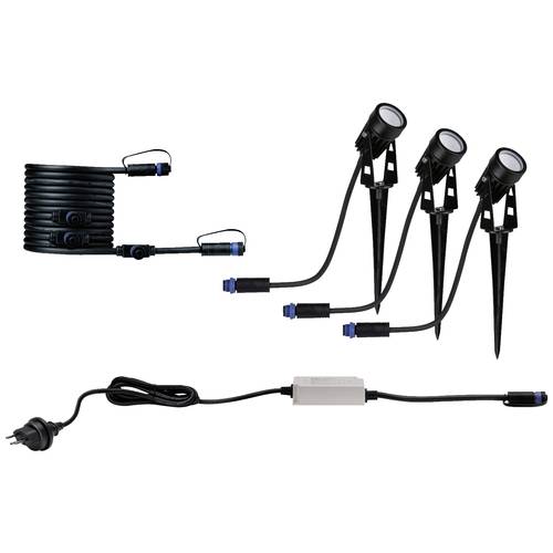 Thumbnail - Paulmann Outd. P&S Spot Starterset CH 94692 Beleuchtungssystem Plug & Shine LED-Gartenstrahler-Starter-Set LED 10.5 W Wa...