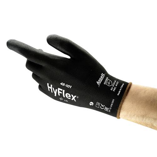 Thumbnail - Ansell HyFlex® 48101100 Nylon Arbeitshandschuh Größe (Handschuhe): 10 EN 388:2016, EN 420-2003, EN 21420:2020, EN 388-20...
