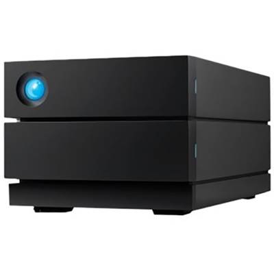 Ein schwarzes elektronisches Gerät mit einem leuchtenden blauen Punkt an der Vorderseite. Es hat ein minimalistisches Design.