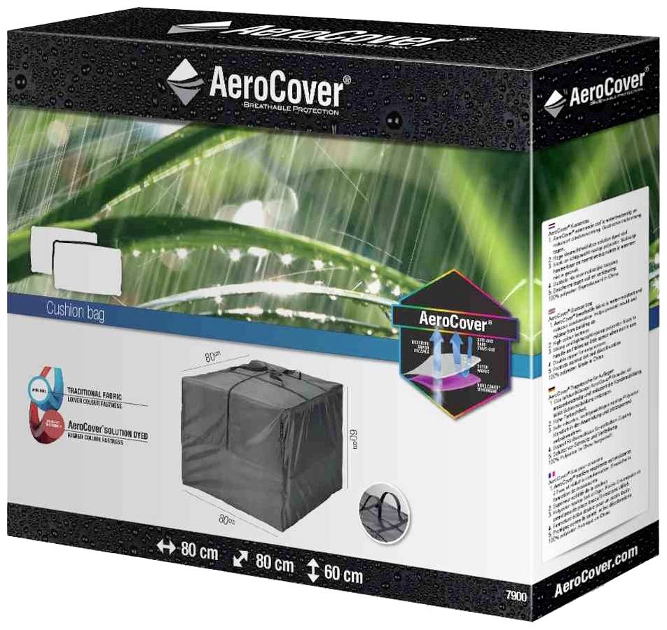 AeroCover 7900 Atmungsaktive Tragetasche für Kissen 80x80xH56 cm insbesondere zur Aufbewahrung von Loungekissen geeignet
