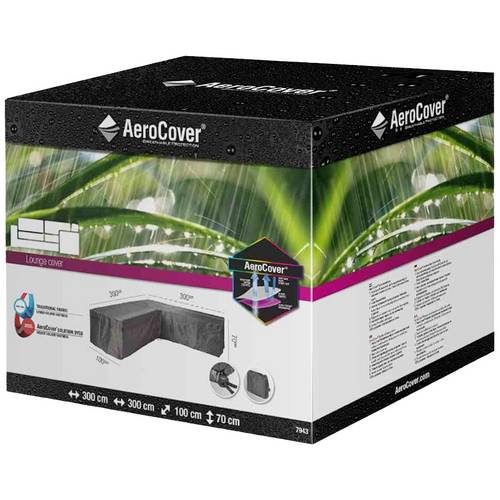 AeroCover 7943 Atmungsaktive Schutzhülle für L-förmige Lounge-Sets 300x300x100xH70 cm