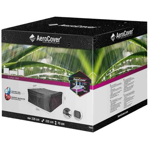 AeroCover 7933 Atmungsaktive Schutzhülle für rechteckige Lounge-Sets 235x235xH70 cm