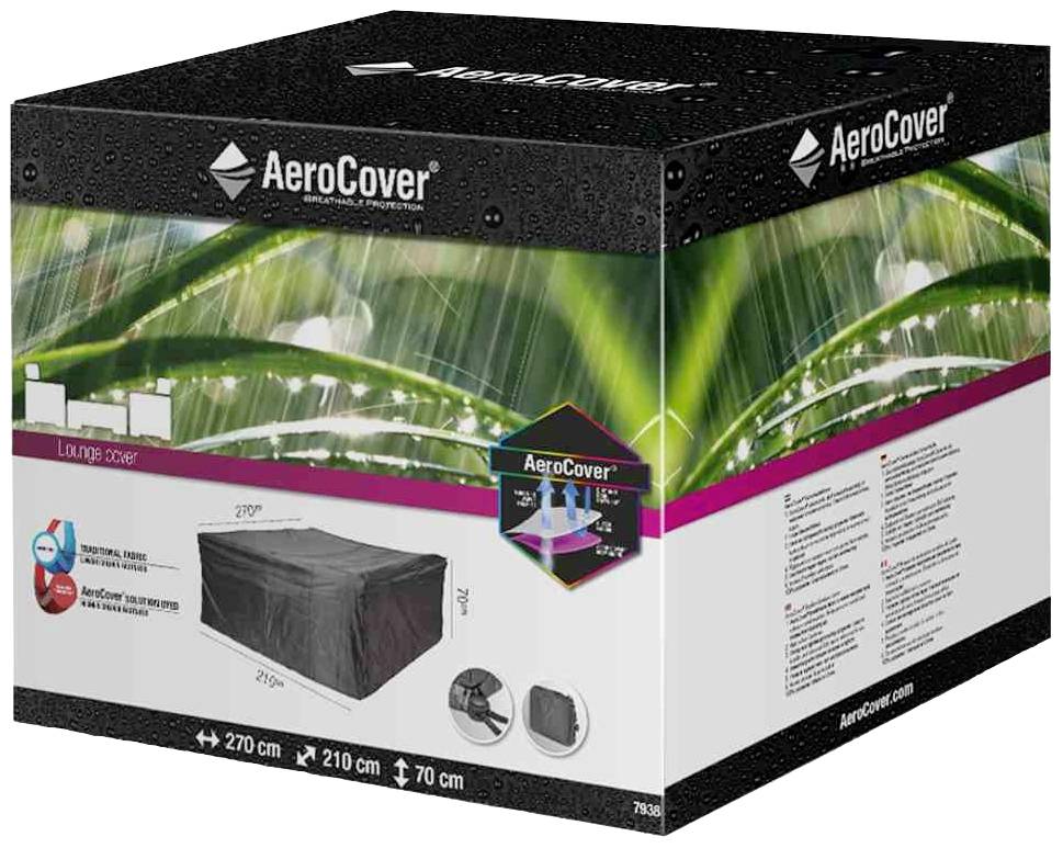 AeroCover 7938 Atmungsaktive Schutzhülle für rechteckige Lounge-Sets 270x210xH70 cm