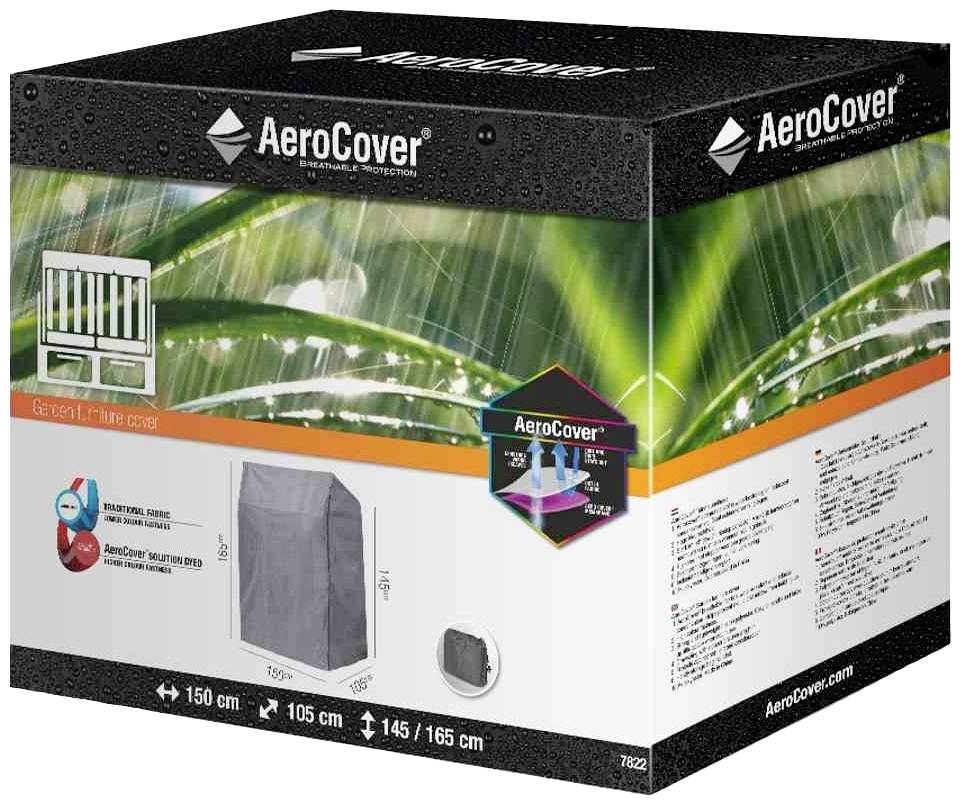 AeroCover 7822 Atmungsaktive Schutzhülle für Strandkörbe 150x105xH165/145 cm