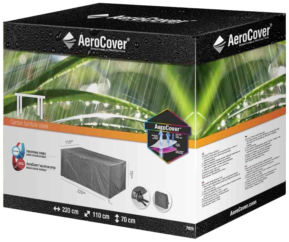 AeroCover 7925 Atmungsaktive Schutzhülle für Tische 220x110xH70 cm atmungsaktiv